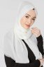 Selma Offwhite Enfärgad Hijab Sjal Gülsoy 300211d