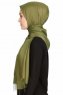 Sinem Khaki Chiffon Hijab Sjal Med Fransar 4A1419c