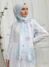 Yumna - Grün Gemustertes Hijab