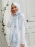 Yumna - Grün Gemustertes Hijab