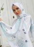 Yumna - Grün Gemustertes Hijab