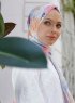 Yumna - Dunkelrosa Gemustertes Hijab