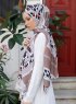 Yumna - Hellbraun Gemustertes Hijab