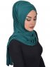 Sofia - Dunkelgrün Baumwolle Praktisch Hijab