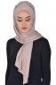 Tamara - Taupe Baumwolle Praktisch Hijab
