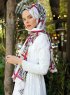 Amapola - Bordeaux Gemustertes Hijab - Sal Evi