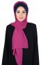 Vera - Navy Blau & Fuchsie Praktisch Chiffon Hijab