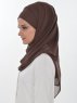 Viola Brun Chiffon Hijab Ayse Turban 325505b