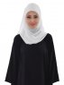 Viola Offwhite Chiffon Hijab Ayse Turban 325524-1