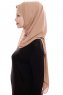 Yara - Gold Praktisch Fertig Crepe Hijab