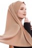 Yara - Gold Praktisch Fertig Crepe Hijab