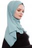Yara - Minzgrün Praktisch Fertig Crepe Hijab
