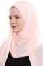Yara - Rosa Praktisch Fertig Crepe Hijab