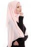 Yara - Rosa Praktisch Fertig Crepe Hijab