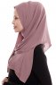Yara - Rose Pink Praktisch Fertig Crepe Hijab