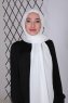 Zahra - Weiß Krepp Hijab - Mirach