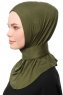 Zeliha - Khaki Praktisch Viscose Hijab