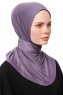 Zeliha - Lila Praktisch Viscose Hijab