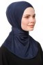 Zeliha - Navy Blau Praktisch Viscose Hijab
