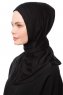 Zeliha - Schwarz Praktisch Viscose Hijab