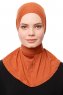 Zeliha - Ziegelrot Praktisch Viscose Hijab
