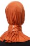 Zeliha - Ziegelrot Praktisch Viscose Hijab