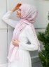 Zinera - Rosa Gemustertes Hijab - Sal Evi