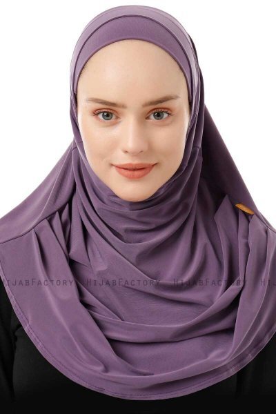 Esma - Dunkelviolett Amira Hijab - Firdevs