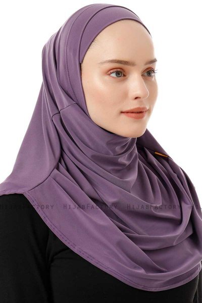 Esma - Dunkelviolett Amira Hijab - Firdevs