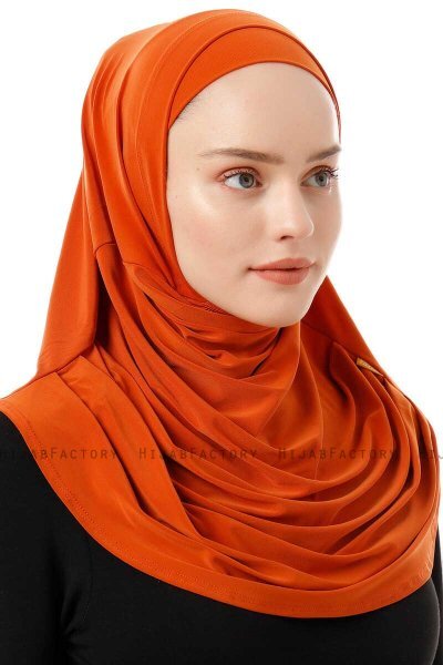 Esma - Orange Amira Hijab - Firdevs