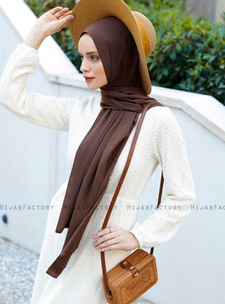 Emira - Dunkelbraun Hijab - Sal Evi