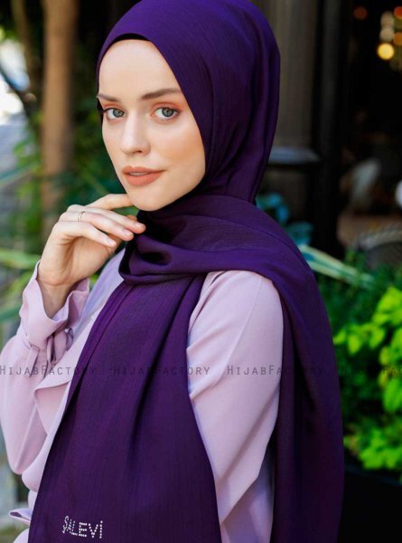 Emira - Dunkelviolett Hijab - Sal Evi