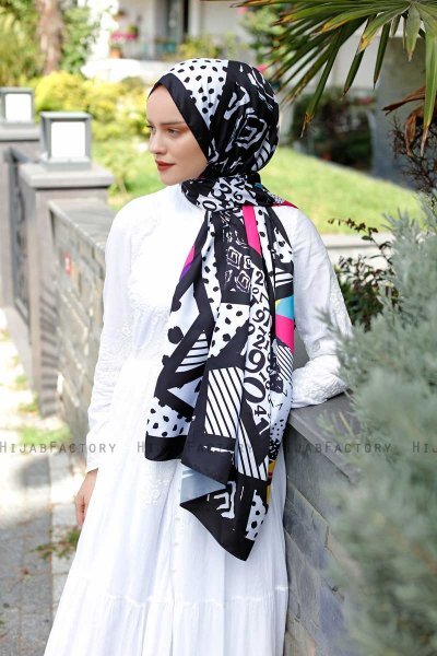 Memphis Gemusterter Twill Hijab - Sal Evi