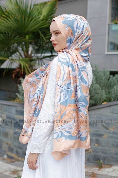 Tropic Gemusterter Twill Hijab - Sal Evi