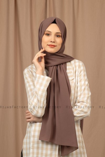 Yildiz - Caffè Mocha Crepe Chiffon Hijab