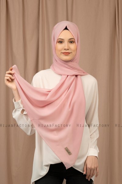 Yildiz - Altrosa Crepe Chiffon Hijab
