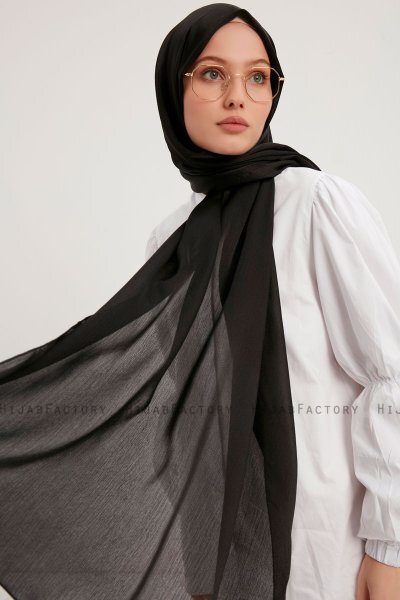 Berrak - Schwarz Janjanli Hijab