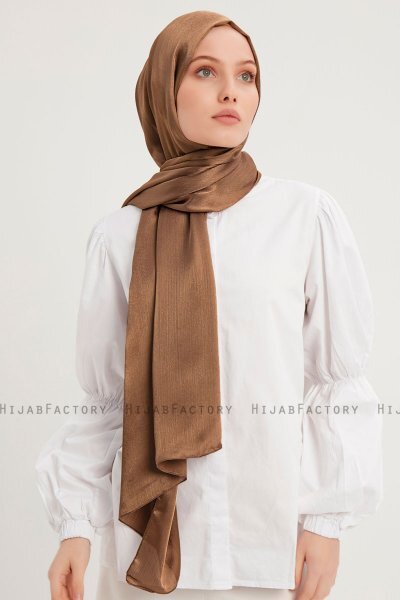 Berrak - Braun Janjanli Hijab