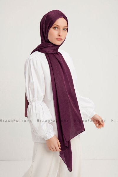 Berrak - Dunkelviolett Janjanli Hijab