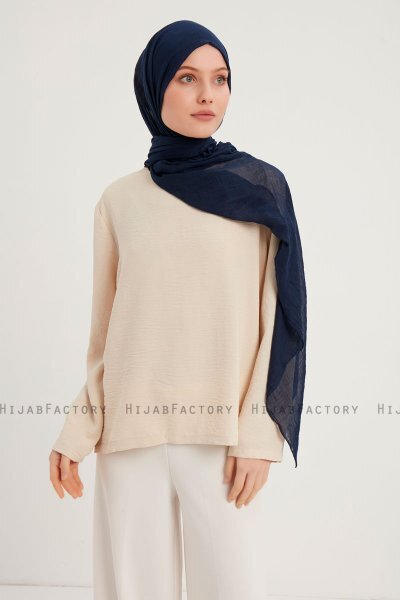 Afet - Navy Blau Comfort Hijab