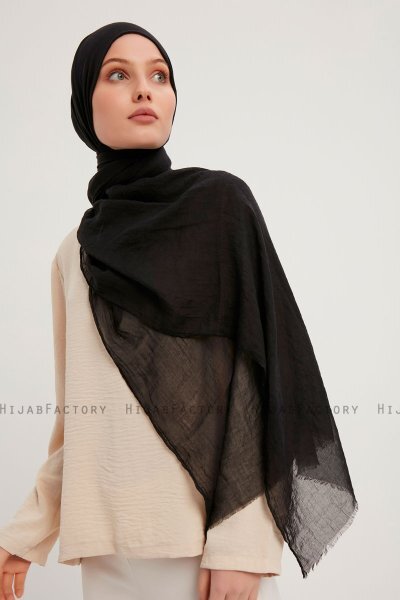 Afet - Schwarz Comfort Hijab
