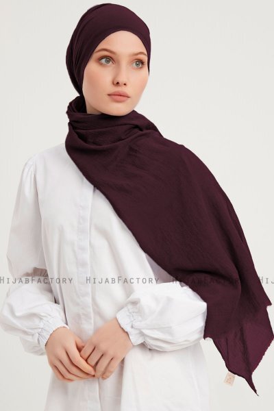 Afet - Dunkelviolett Comfort Hijab