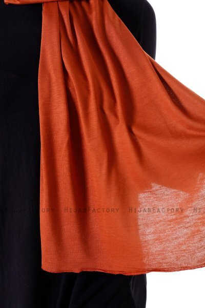 Seda - Ziegelrot Jersey Hijab - Ecardin