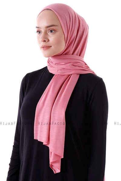 Seda - Dunkelrosa Jersey Hijab - Ecardin