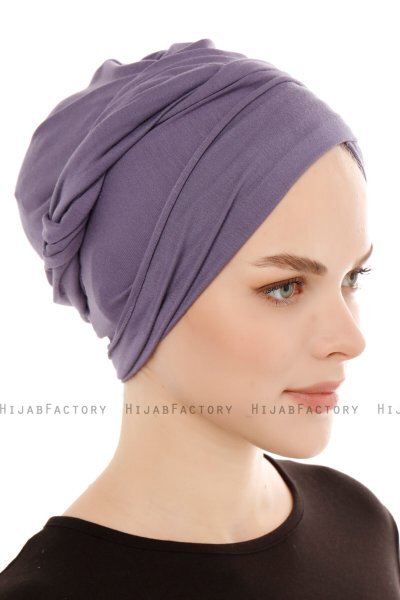 Belinay - Dunkelviolett Turban - Ecardin