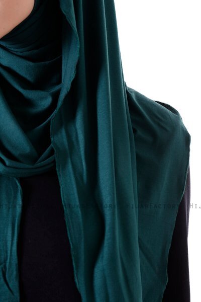 Hanfendy - Dunkelgrün Praktisch Fertig Hijab