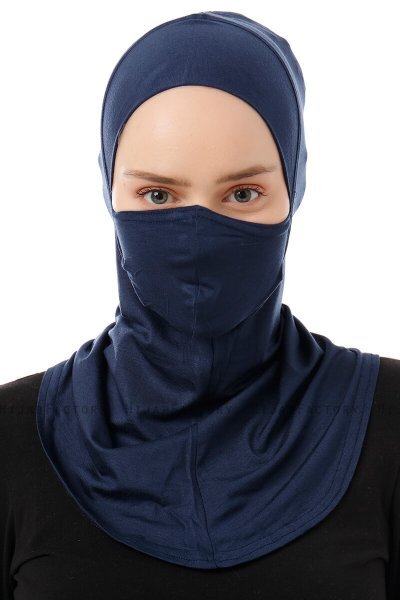 Damla - Navy Blau Ninja Hijab Maske Untertuch