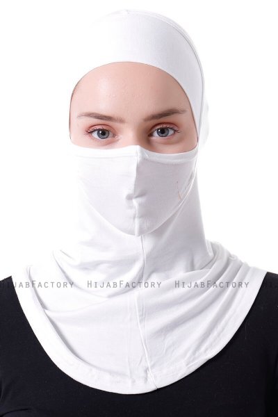 Damla - Creme Ninja Hijab Maske Untertuch