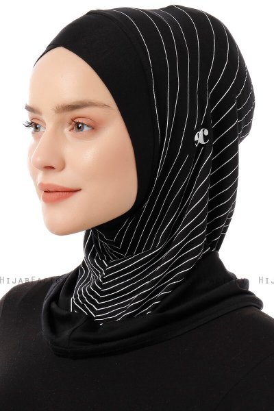 Babe Cross - Schwarz & Weiß One-Piece Al Amira Hijab