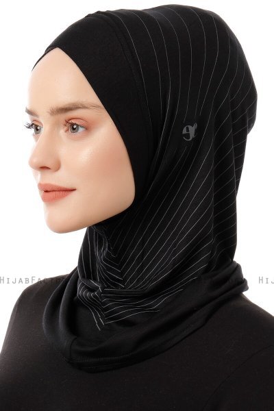 Babe Cross - Schwarz & Hellgrau One-Piece Al Amira Hijab